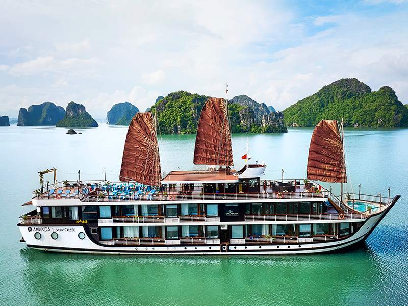 Amanda Luxury Cruise - Halong Bay & Lan Ha Bay - 2 Days 1 Night