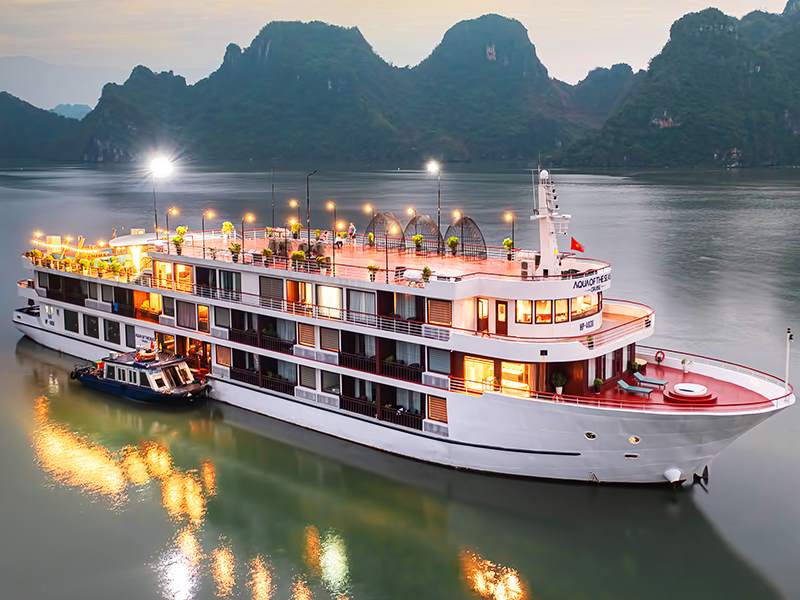 Aqua Of The Seas Cruise - Halong Bay & Lan Ha Bay - 2 Days 1 Night