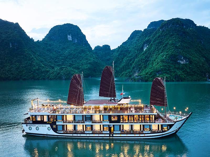 Amanda Luxury Cruise - Halong Bay & Lan Ha Bay - 3 Days 2 Nights