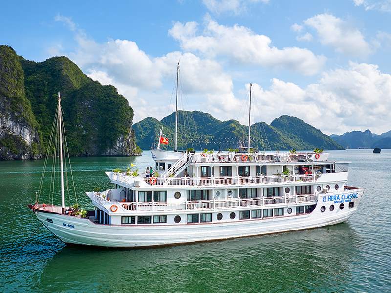 Hera Classic Boutique Cruise - Halong Bay 2 Days 1 Night