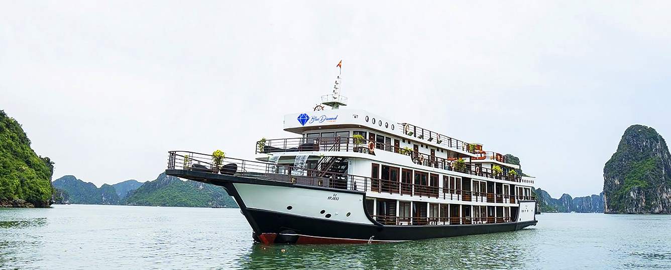 Blue Diamond Cruise - Halong Bay & Lan Ha Bay - 3 Days 2 Nights