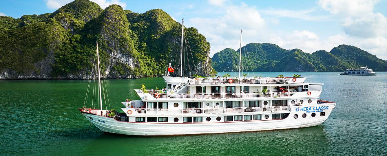Hera Classic Boutique Cruise - Halong Bay 2 Days 1 Night